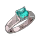 Lava-Forged Aquamarine Band