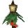 Lamp With Red Tinsel