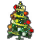 Gold Trimmed Tree With Lights and Globes