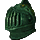 Viridian Hero's Forge Plate Helm Ornament