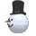 Snowman Head Ornament