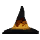 Flaming Wizard Hat Ornament