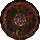 Rusty Round Shield Ornament