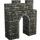 Stone Wall Section with Archway