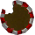 Gingerbread Round Shield Ornament